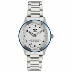 Adidas Unisex Uhr CODE THREE Edelstahl Silber AOSY22518