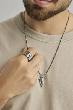 Anhänger mit Kette 925/- Silber oxidiert Bullhead 41184471908446