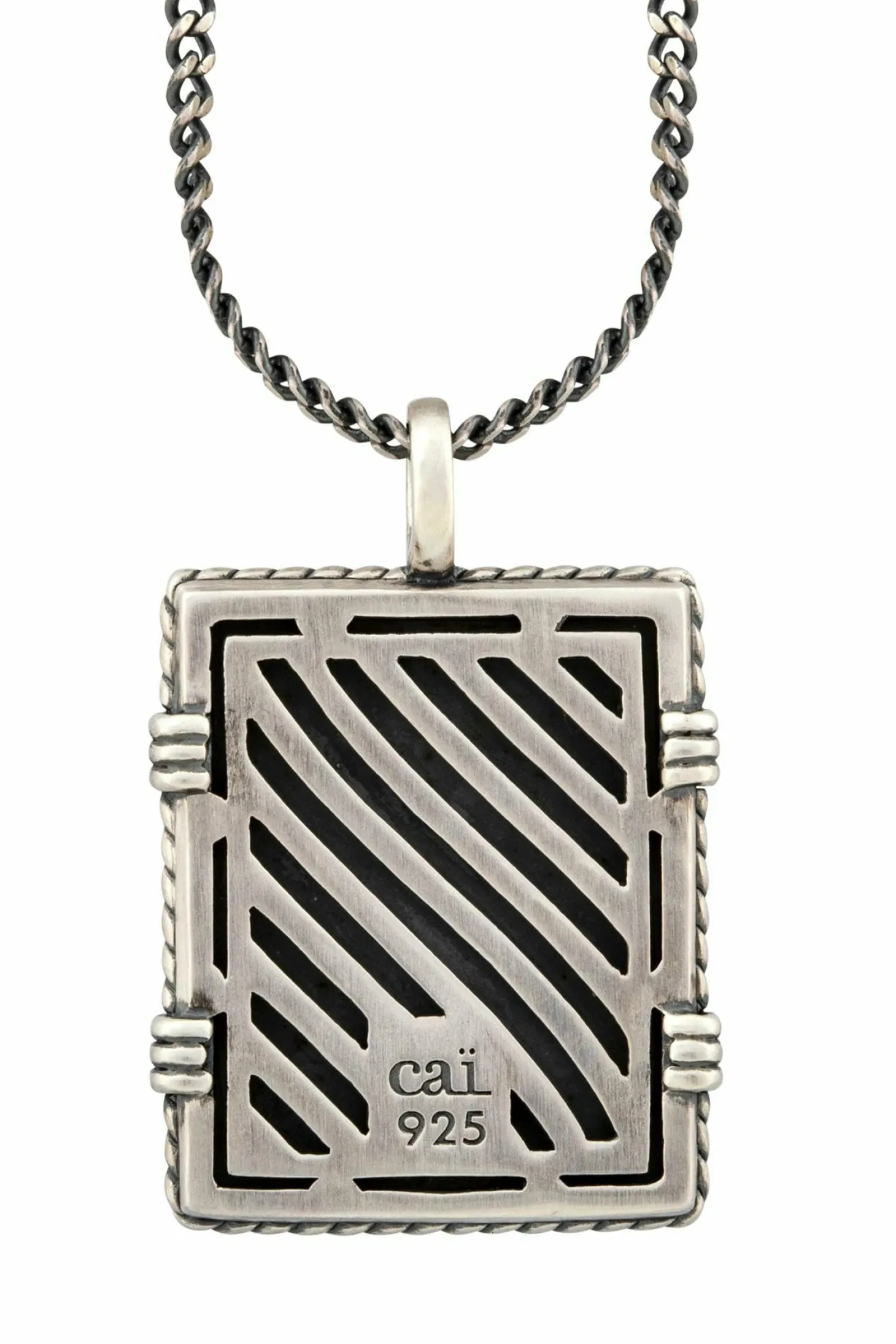 Anhänger mit Kette 925/- Silber matt oxidiert Sailor Wappen 41184718323806