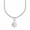 Anhänger mit Kette 925 Sterling Silber rhodiniert Sonne 41184546291806