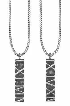 Anhänger mit Kette 925/- Sterling Silber matt Spinell 41173128773726