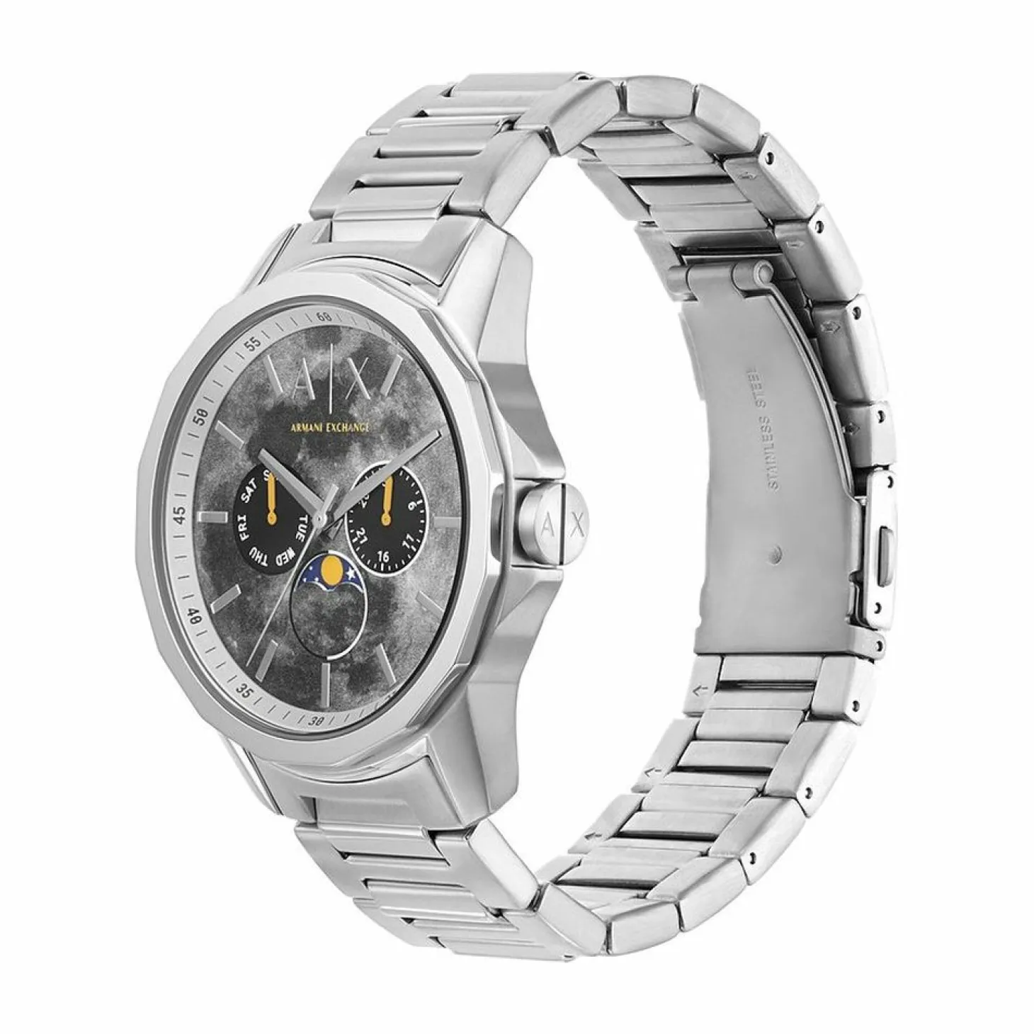 Armani Exchange Herren Armbanduhr Silber / Grau AX1736