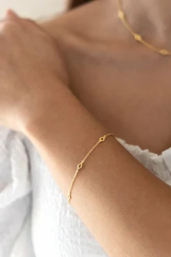 Armband 925 Silber vergoldet Rauten Cut-Outs 41185098727518