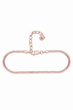 Armband 925/- Sterling Silber rosé vergoldet zweireihige Venezianer Kette 41184681689182