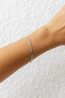 Armband 925/- Sterling Silber rhodiniert zweireihige Venezianer Kette 41184682606686