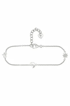 Armband 925 Sterling Silber rhodiniert Sonne - Mond - Stern 41184543932510
