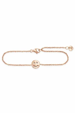 Armband 925/- Sterling Silber rotvergoldet Zirkonia Smile 41184309543006