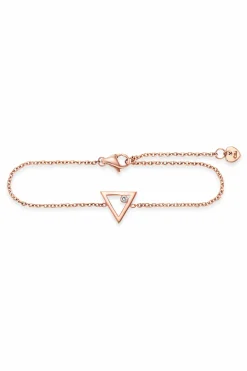 Armband 925 Sterling Silber rosé vergoldet Dreieck Zirkonia 41184572833886