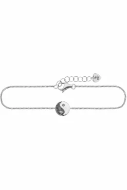 Armband 925/- Sterling Silber rhodiniert Zirkonia Yin Yang 41184330448990