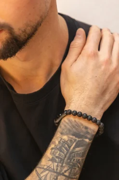 Armband aus Lavakugeln 21cm 41185221345374