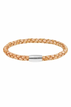 Armband Edelstahl Leder natur 20cm 41184426754142