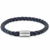 Armband Edelstahl Textilband Navy blau 20cm 41184428294238