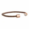 Armband Leder olivenblattgegerbt braun rosé 41185117667422