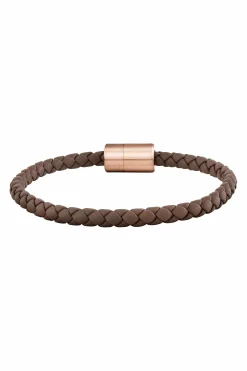Armband Leder olivenblattgegerbt braun rosé 41185117667422
