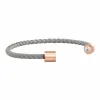 Armband Leder olivenblattgegerbt grau rosé 41185117241438