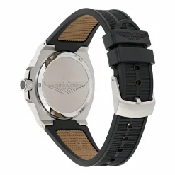 ASTON MARTIN Herren Armbanduhr AML ICON Silber/Schwarz MTIG1F502