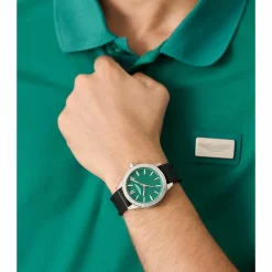 ASTON MARTIN Herren Armbanduhr AML ICON grün, schwarz MTIH1F503