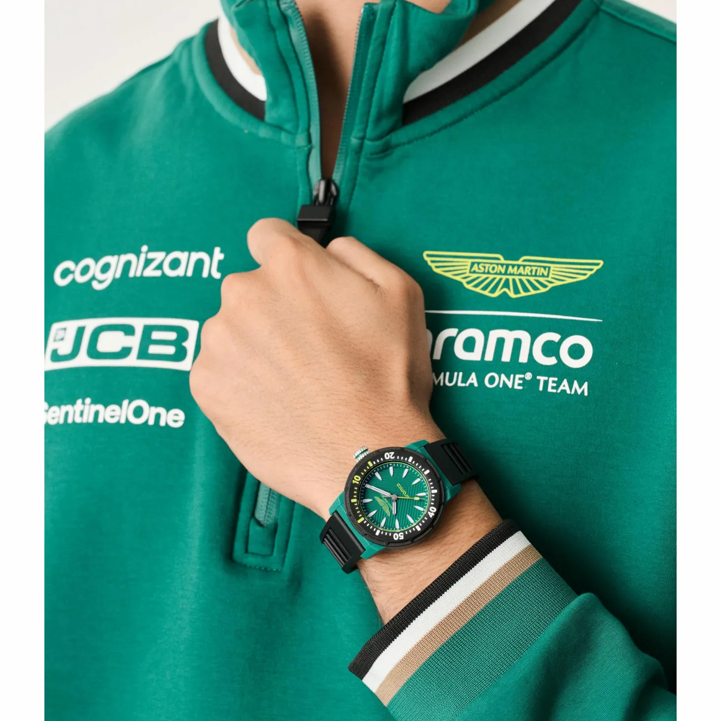 ASTON MARTIN Herren Armbanduhr AM FORMULA 1 40 mm Grün/SchwarzMTFK1F502