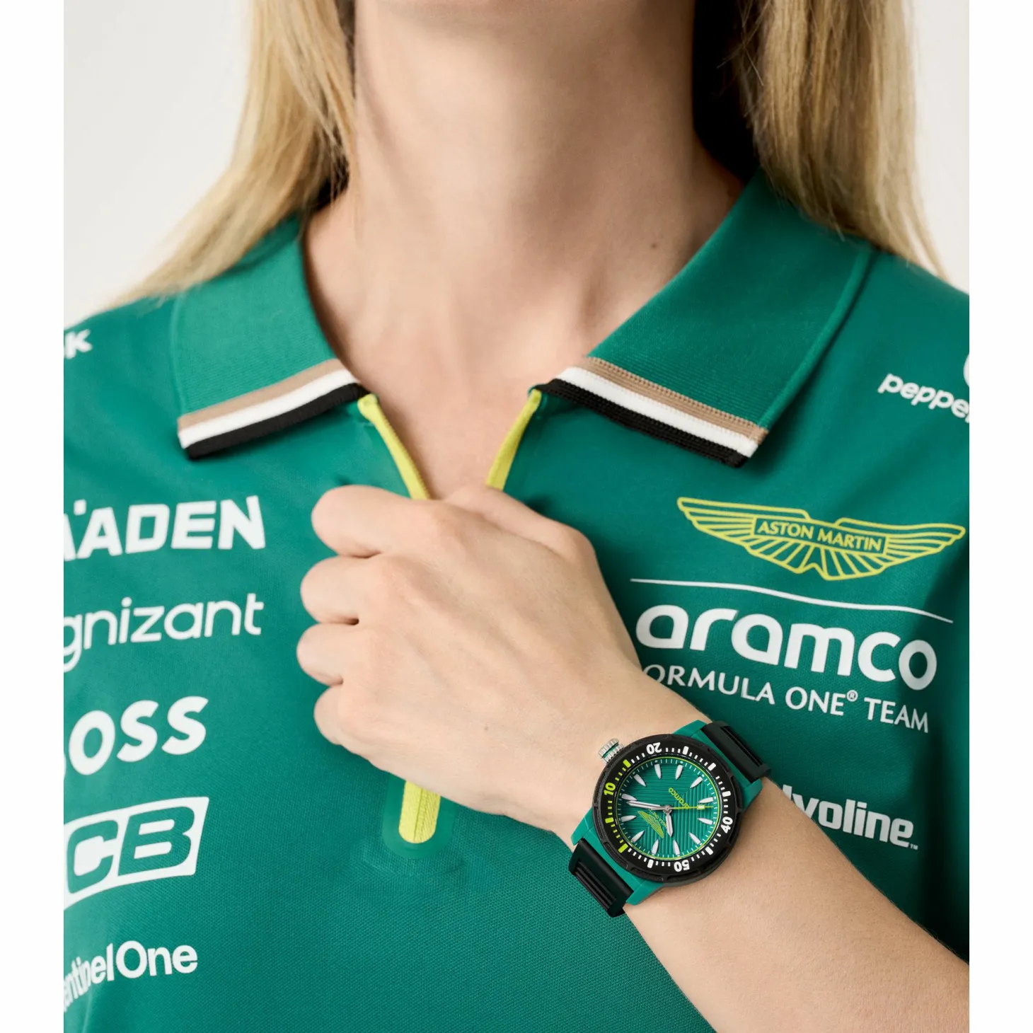 ASTON MARTIN Herren Armbanduhr AM FORMULA 1 40 mm Grün/SchwarzMTFK1F502