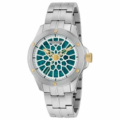 ASTON MARTIN Herren Armbanduhr AML THRILL Silber/Grün MTRR1F5051F505