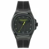 ASTON MARTIN Herren Armbanduhr AML ICON Schwarz/Lime MTIG1F503