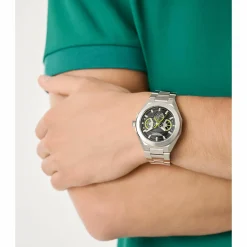 Aston Martin Herren Armbanduhr AML Thrill MTRI1F505 Edelstahl Schwarz 42 mm