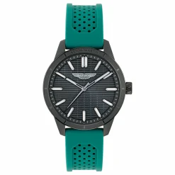 ASTON MARTIN Herren Armbanduhr AML ICON Schwarz/Grün MTIH1F502