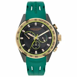 ASTON MARTIN Herren Armbanduhr AML THRILL Grün MTRH1F501