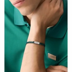 ASTON MARTIN Armband Herren AML ICON Edelstahl Grün/Silber MJIUF5BM5