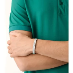 Aston Martin Armband Herren AML ICON Edelstahl Silber MJIBF5BL3