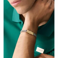 Aston Martin Armband Herren AML ICON Edelstahl Bicolor MJIUF5BM4