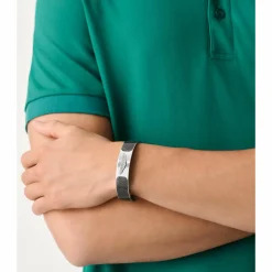 ASTON MARTIN Armband Herren AML ICON Edelstahl Silber/Carbon MJRTF5BL0