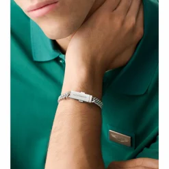 Aston Martin Armband Herren AML ICON Edelstahl Silber MJIUF5BL2