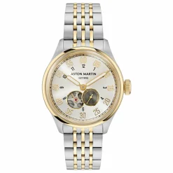 Aston Martin Automatikuhr Herrenuhr AML Timeless Silber/Gold MTTS1F503