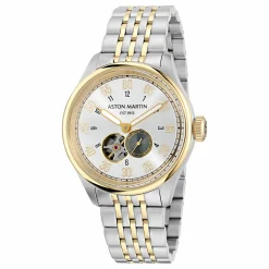 Aston Martin Automatikuhr Herrenuhr AML Timeless Silber/Gold MTTS1F503