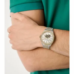 Aston Martin Automatikuhr Herrenuhr AML Timeless Silber/Gold MTTS1F503