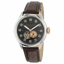 Aston Martin Automatikuhr Herren Uhr AML Timeless Braun Leder MTTS1F501