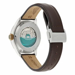 Aston Martin Automatikuhr Herren Uhr AML Timeless Braun Leder MTTS1F501