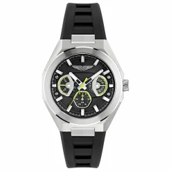 ASTON MARTIN Herren Armbanduhr AML THRILL MTRI1F502 Schwarz/Silikonarmband