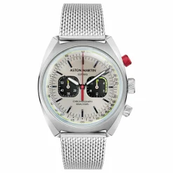 ASTON MARTIN Herren Armbanduhr AML TIMELESS MTTS2F501 Silber Chronograph