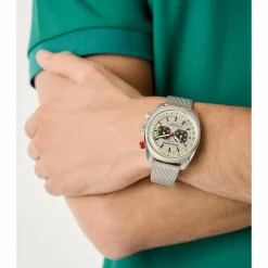 ASTON MARTIN Herren Armbanduhr AML TIMELESS MTTS2F501 Silber Chronograph