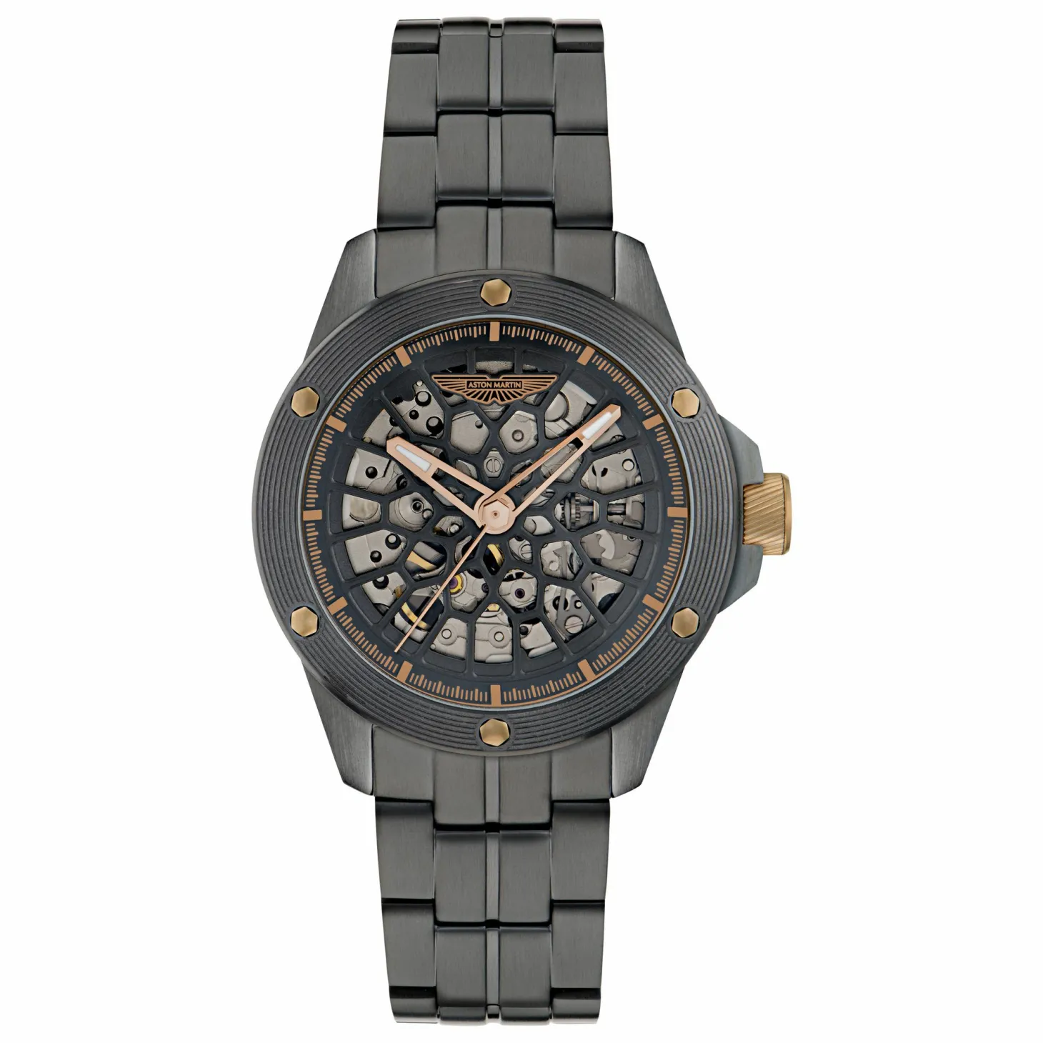 Aston Martin Herren Automatikuhr MTRR1F503 Schwarz