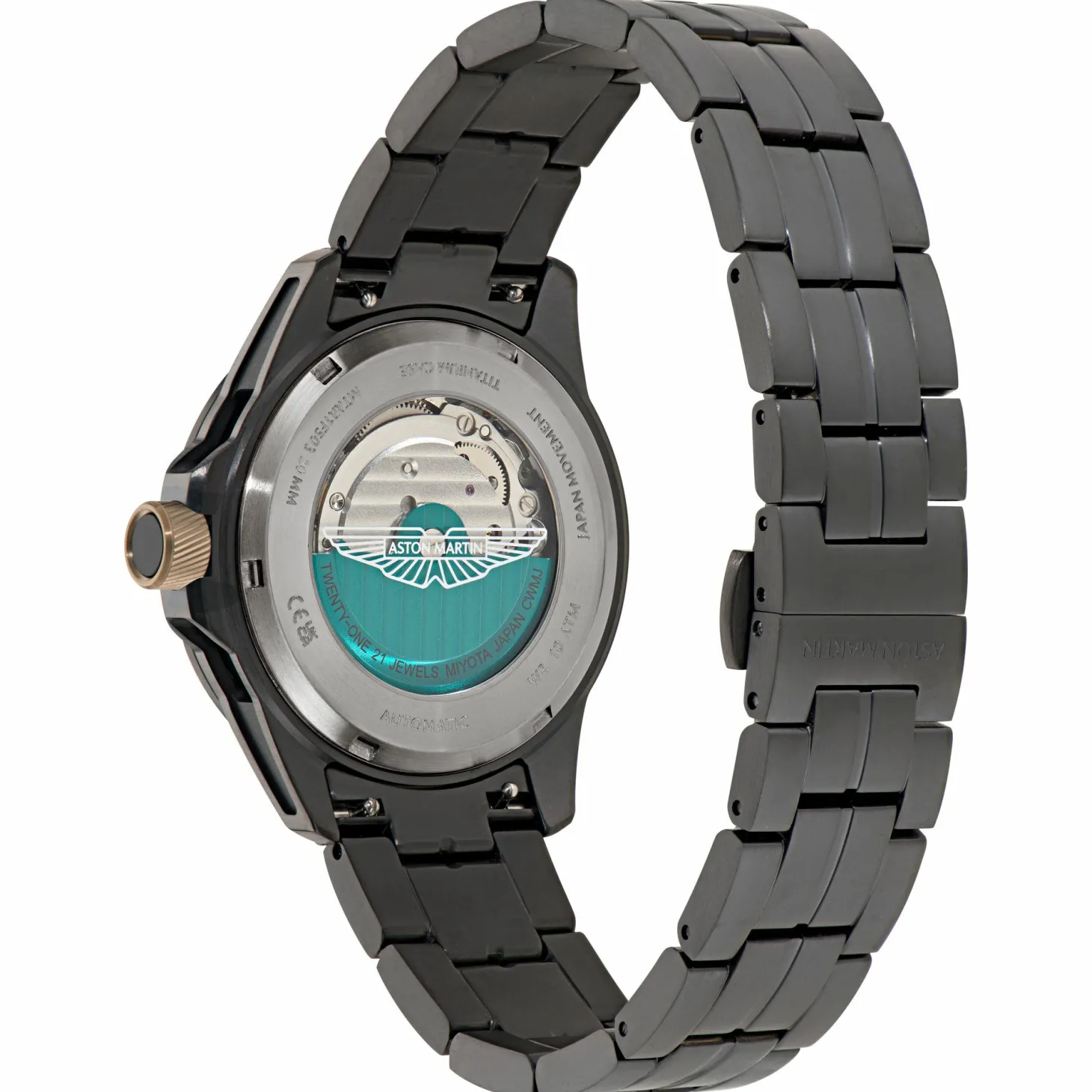 Aston Martin Herren Automatikuhr MTRR1F503 Schwarz