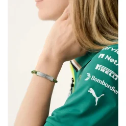 Aston Martin Herren‑Armband AM FORMULA 1 Grün/Silber MJFHF5BU2