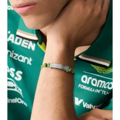 Aston Martin Herren‑Armband AM FORMULA 1 Grün/Silber MJFHF5BU2