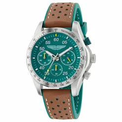 Aston Martin Herrenchronograph AML Thrill MTRS1F501 Grün/Silikon 42 mm