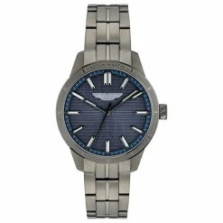 Aston Martin Herrenuhr AML Quartz 38 mm Blau Edelstahl MTIH1F504