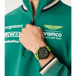 Aston Martin Herrenuhr Formula 1 Quartz 46 mm Schwarz Silikon MTFP1F502