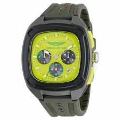 Aston Martin Herren­uhr Formula 1 Chronograph 44 mm Grau/Silikon MTFO1F504