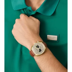 Aston Martin Herrenuhr TS2 Timeless MTTS2F502 Champagner Gold/Braun